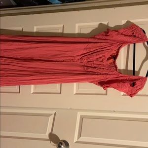 Floor Length Button Down Dress